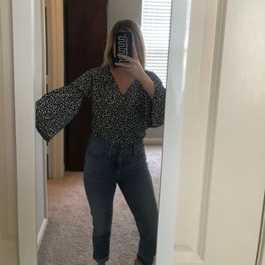 River Island Bell Sleeve Top